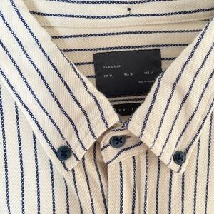 Zara Man Flannel Striped XL excellent condition